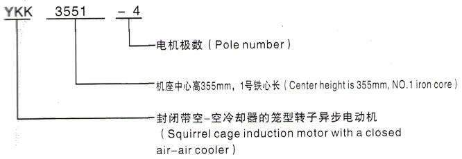 YKK系列(H355-1000)高压YRKK5002-4三相异步电机西安泰富西玛电机型号说明